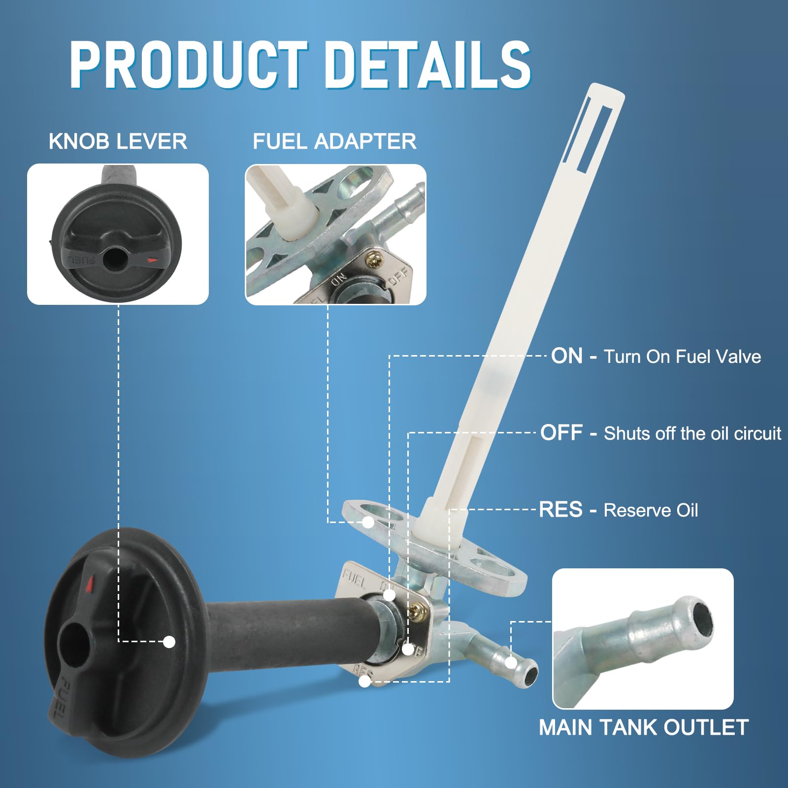 RADHLBNIU petcock lever and valve assembly for easy maintenance