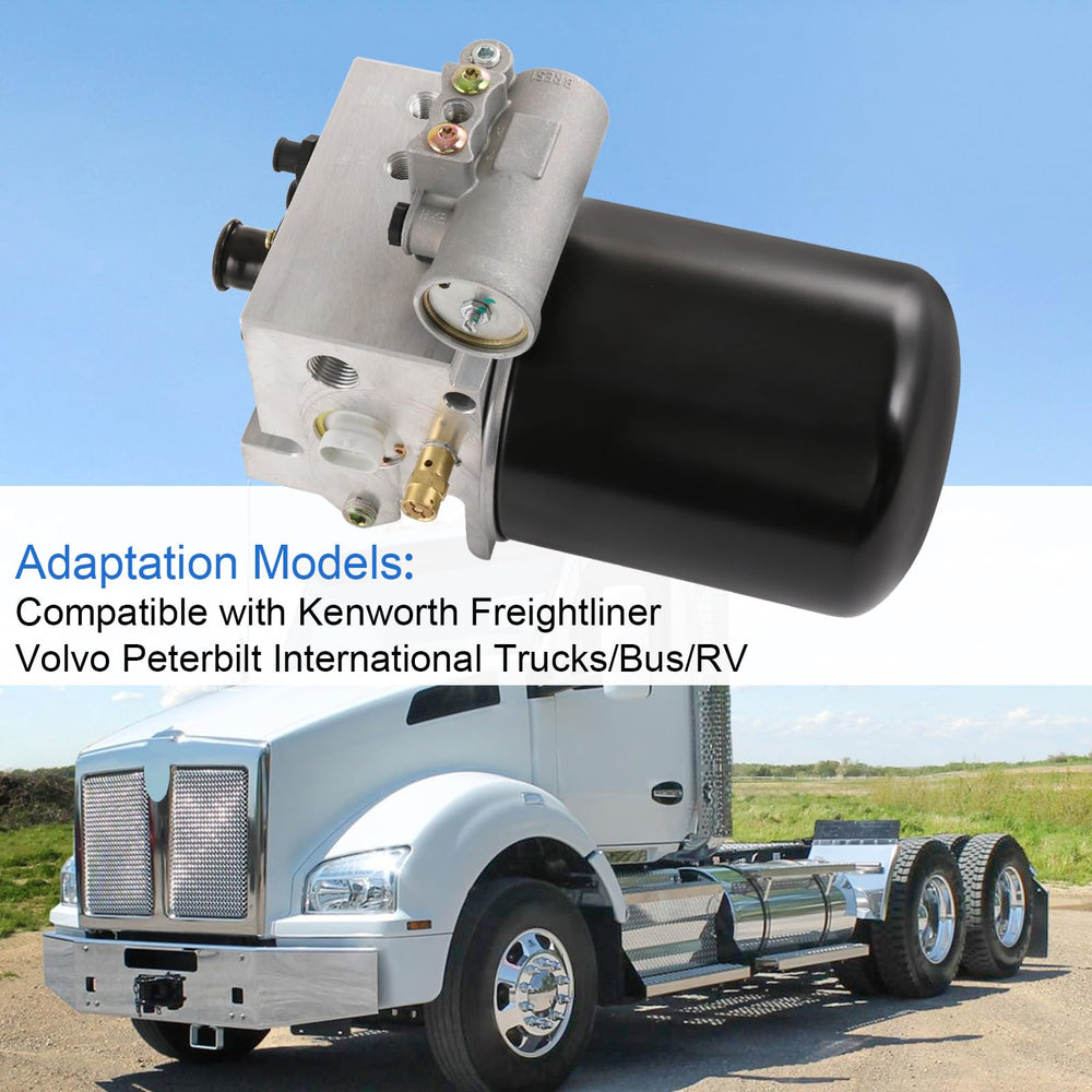 RADHLBNIU 801266 air dryer designed for Volvo trucks in 12V systems.