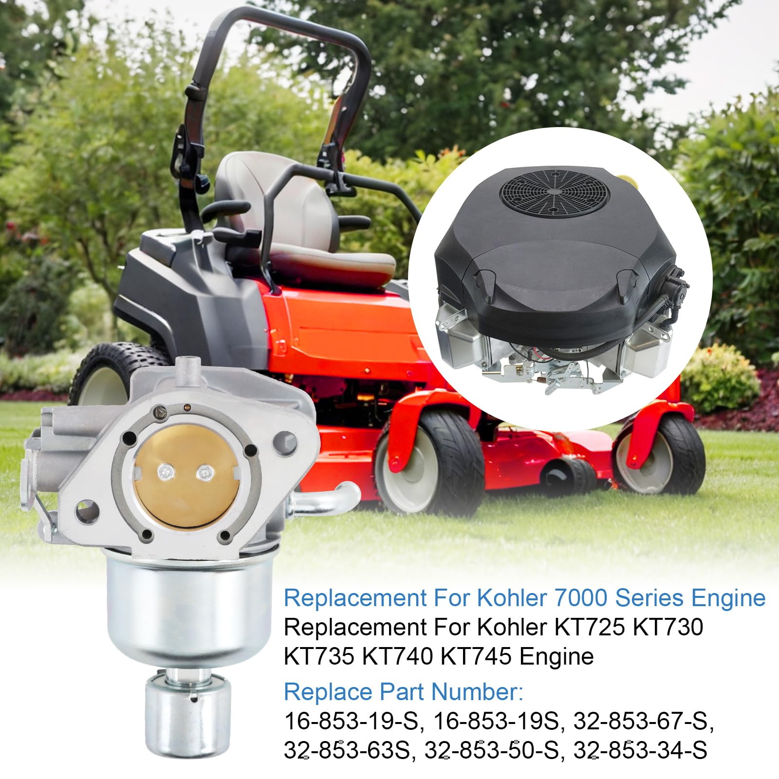 RADHLBNIU air filter included for cleaner air and longer carburetor life.