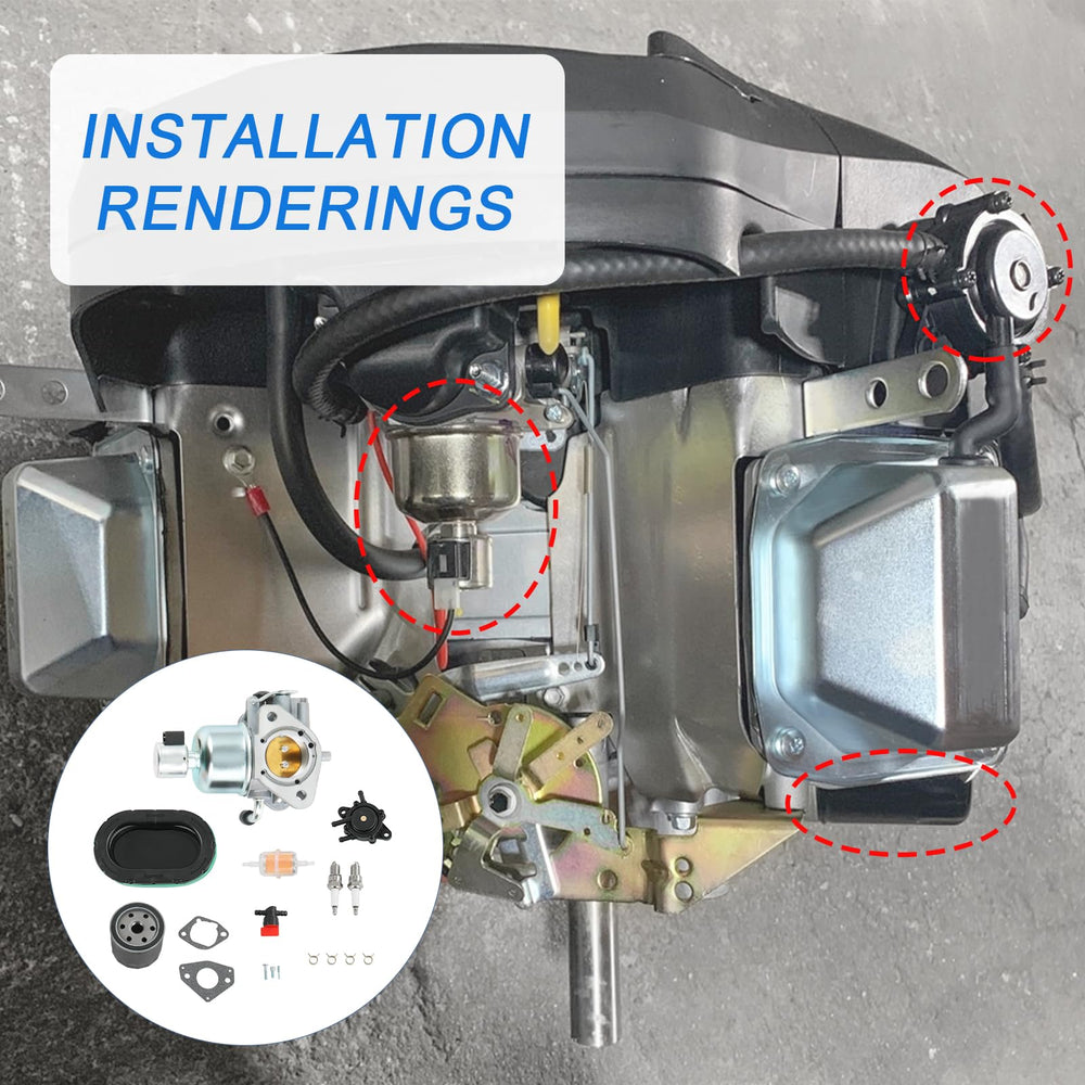 RADHLBNIU fuel filter included to remove contaminants from fuel.