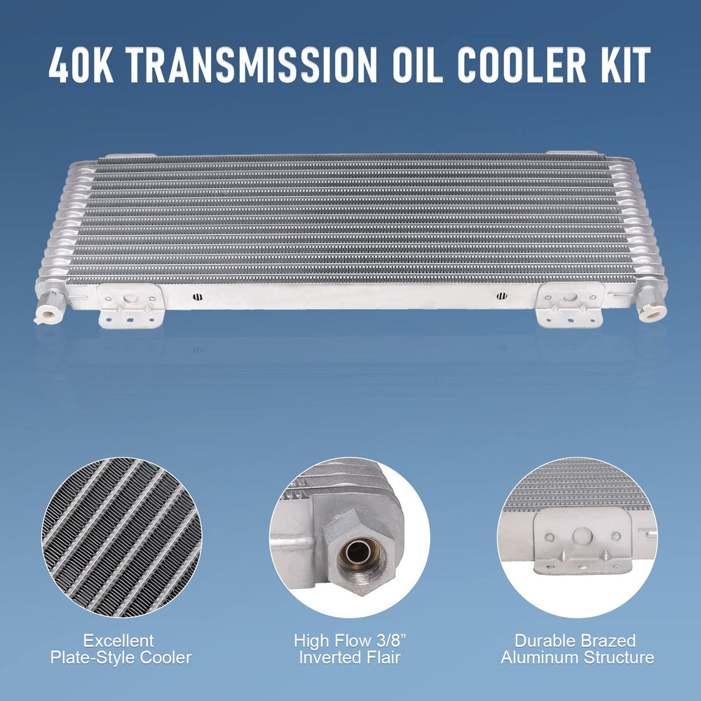 RADHLBNIU 40k oil cooler brazed-aluminum construction provides lasting durability.
