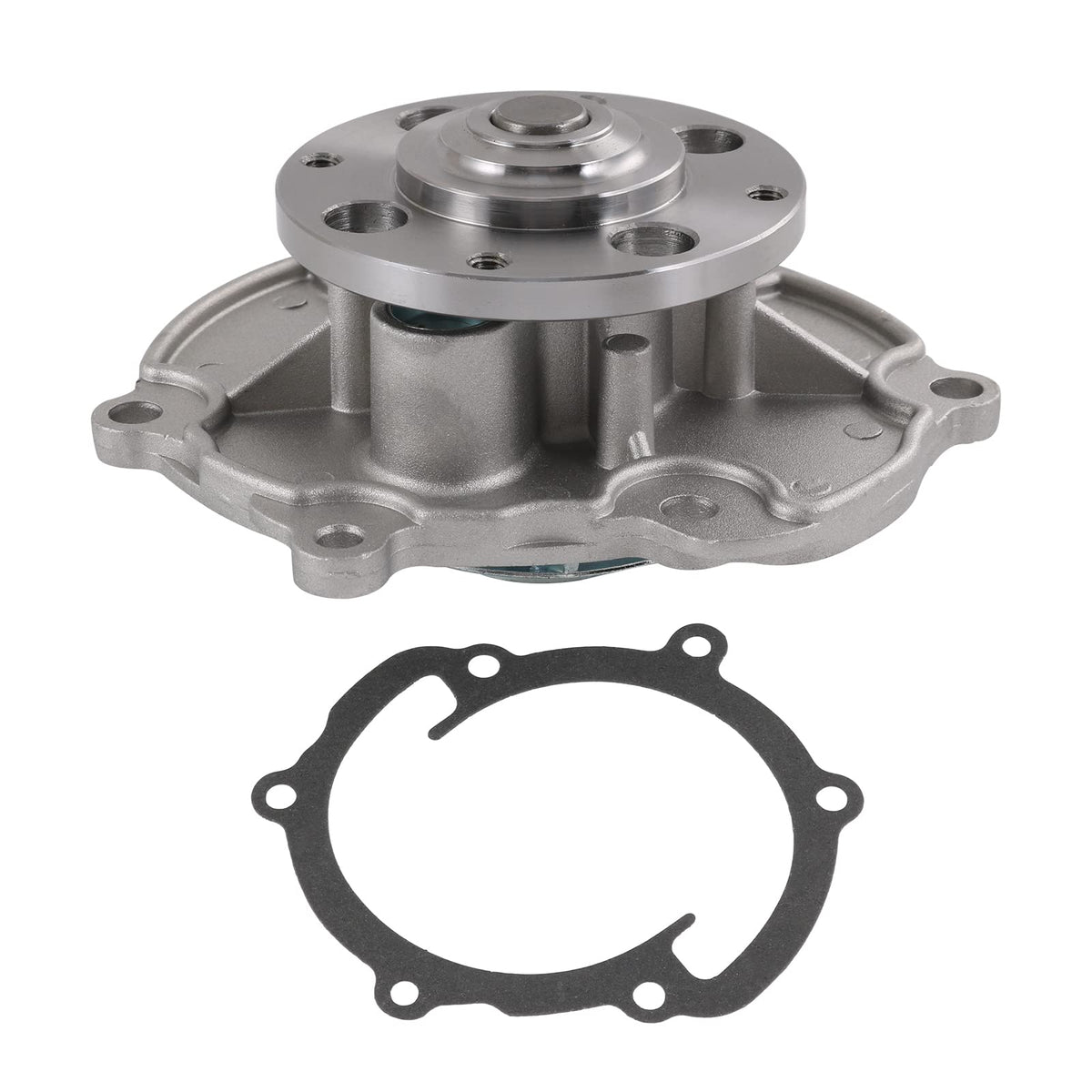 RADHLBNIU AW5103 water pump, front view, reliable engine cooling for compatible GM vehicles.