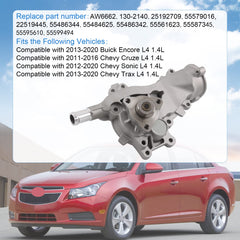 Radhlbnliu AW6662 water pump for Trax maintaining optimal temperature