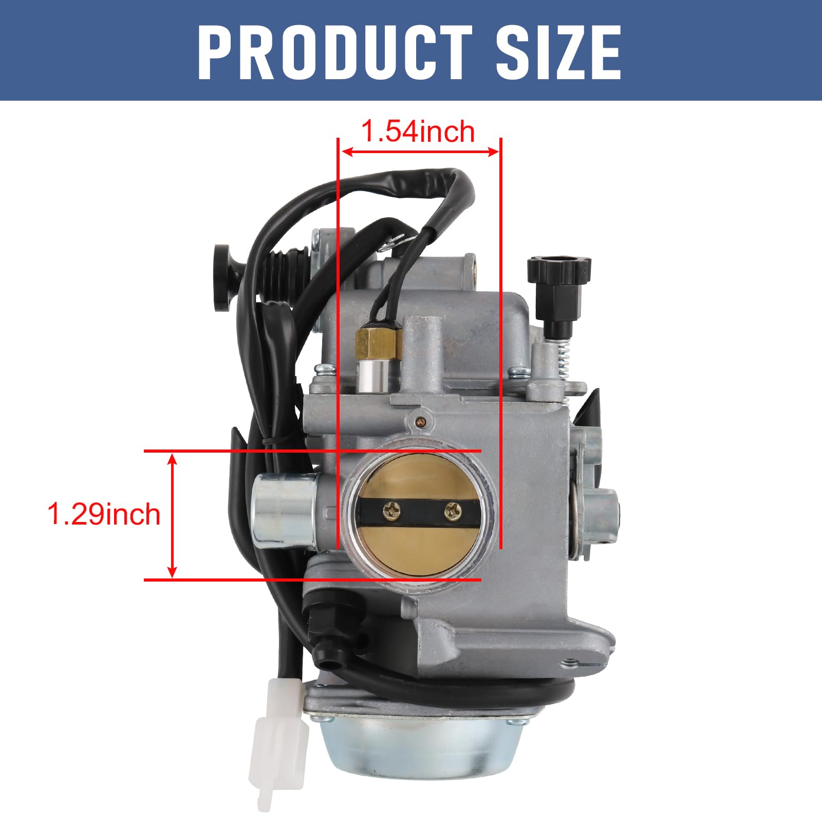 RADHLBNIU air filter side of carburetor with 50mm diameter for snug compatibility.