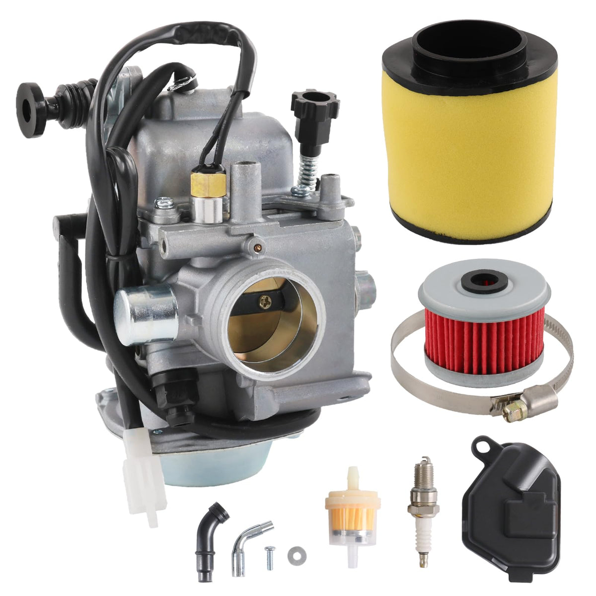 RADHLBNIU carburetor assembly for Honda TRX Rancher enhances throttle response.