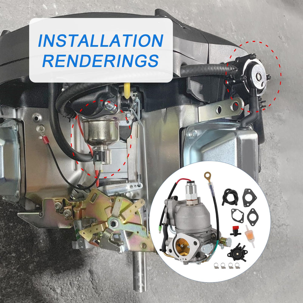 RADHLBNIU clamps and fuel line kit secures connections for a tidy install.