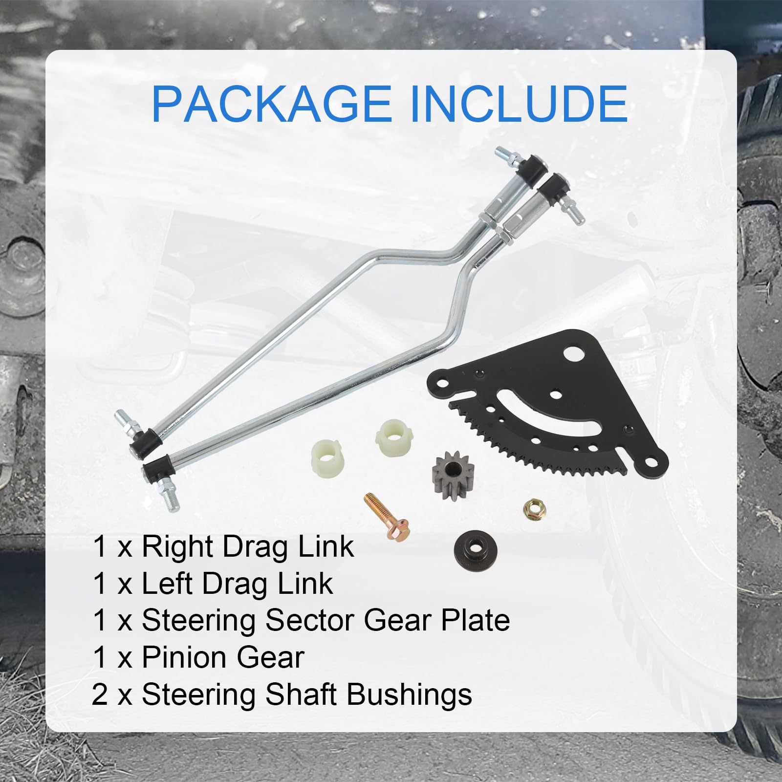 RADHLBNIU steering shaft bushings reduce play and wear.