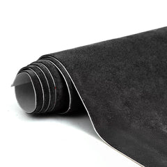 RadiantDecor premium black suede wrap applied on car interior for a luxurious feel.