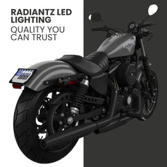 Radiantz black finish frame resists rust for reliable, long-term use
