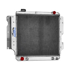 RADREPLA 3-Row Aluminum Radiator for Jeep Wrangler showing robust cooling core for better heat management