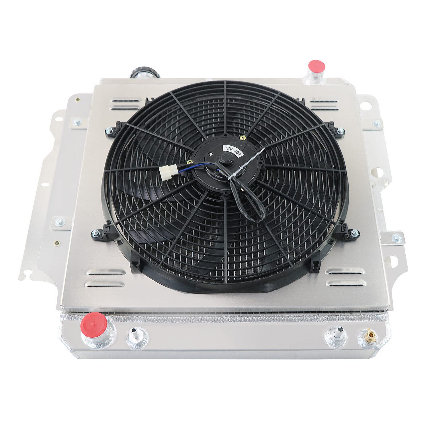 RADREPLA DPI2101 aluminum shroud enhancing airflow in engine bay