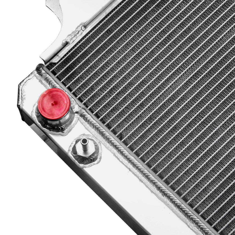 Packaging contents including radiator cap and mounting hardware