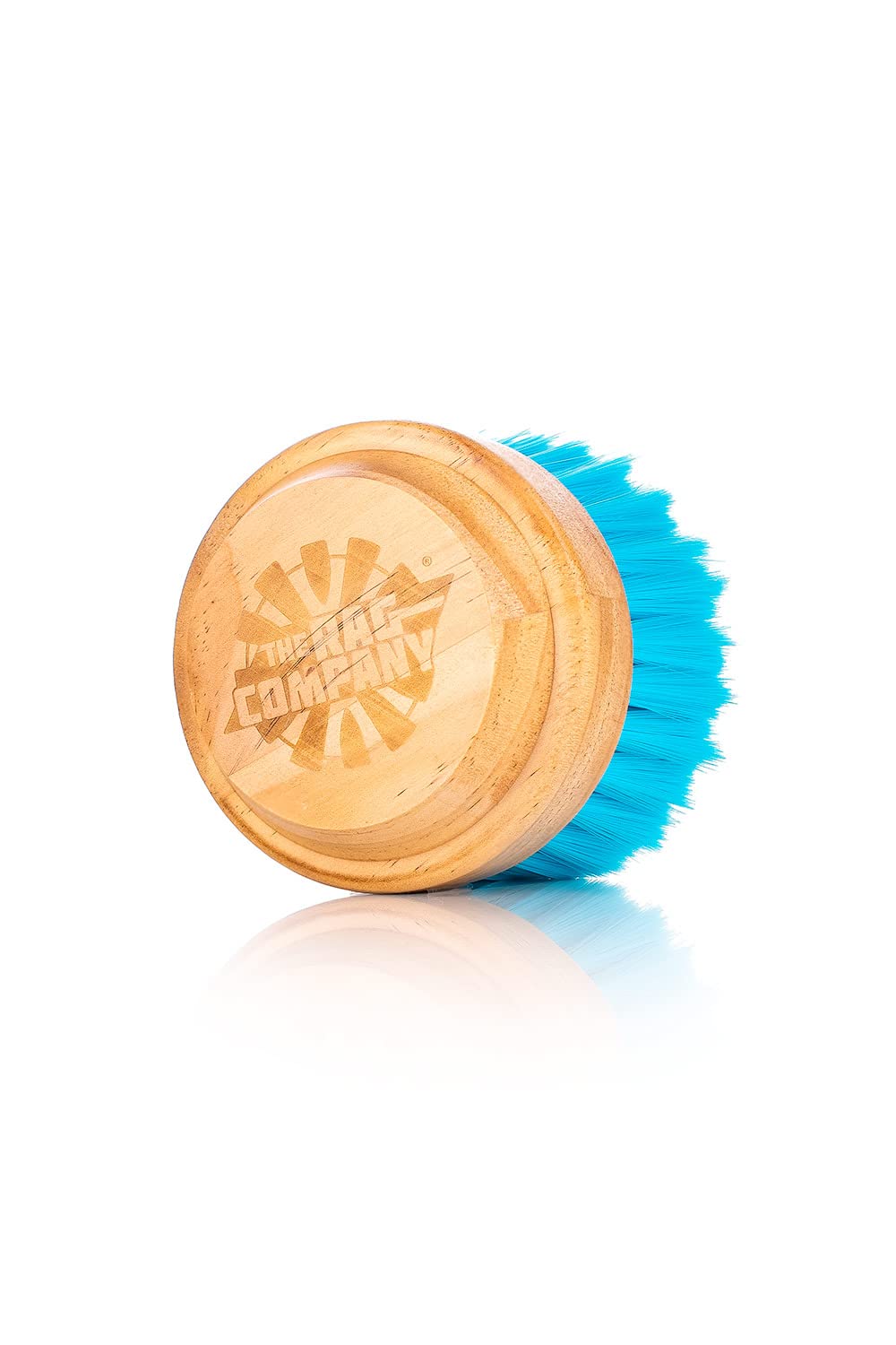 The Rag Company Ultra Utility Brush for car washing with a sturdy grip and safe nylon bristles.