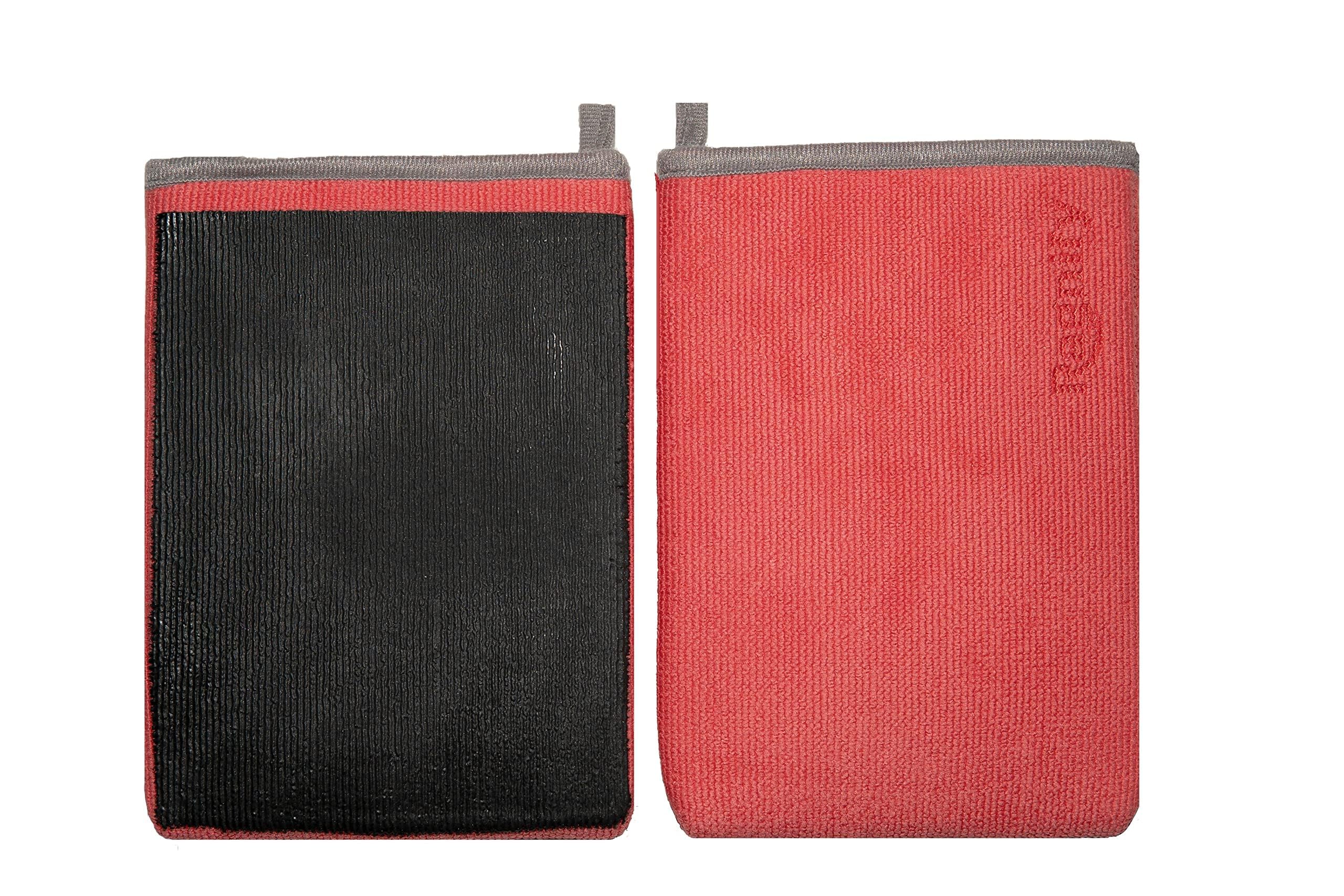 Ragnify clay mitt front view shows compact glove design for fast detailing