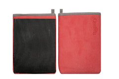 Ragnify clay mitt front view shows compact glove design for fast detailing