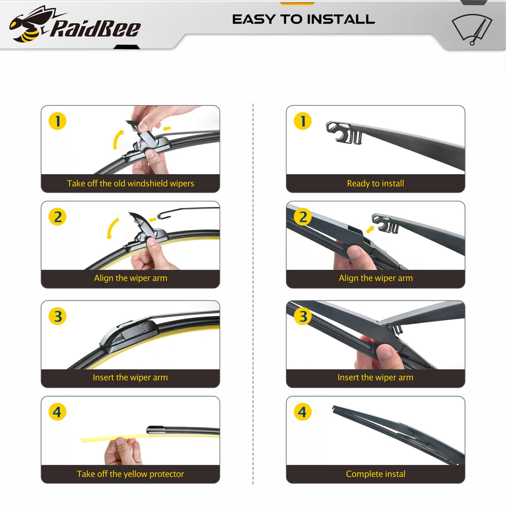 RaidBee OE-style clip-on design enables quick, tool-free installation.
