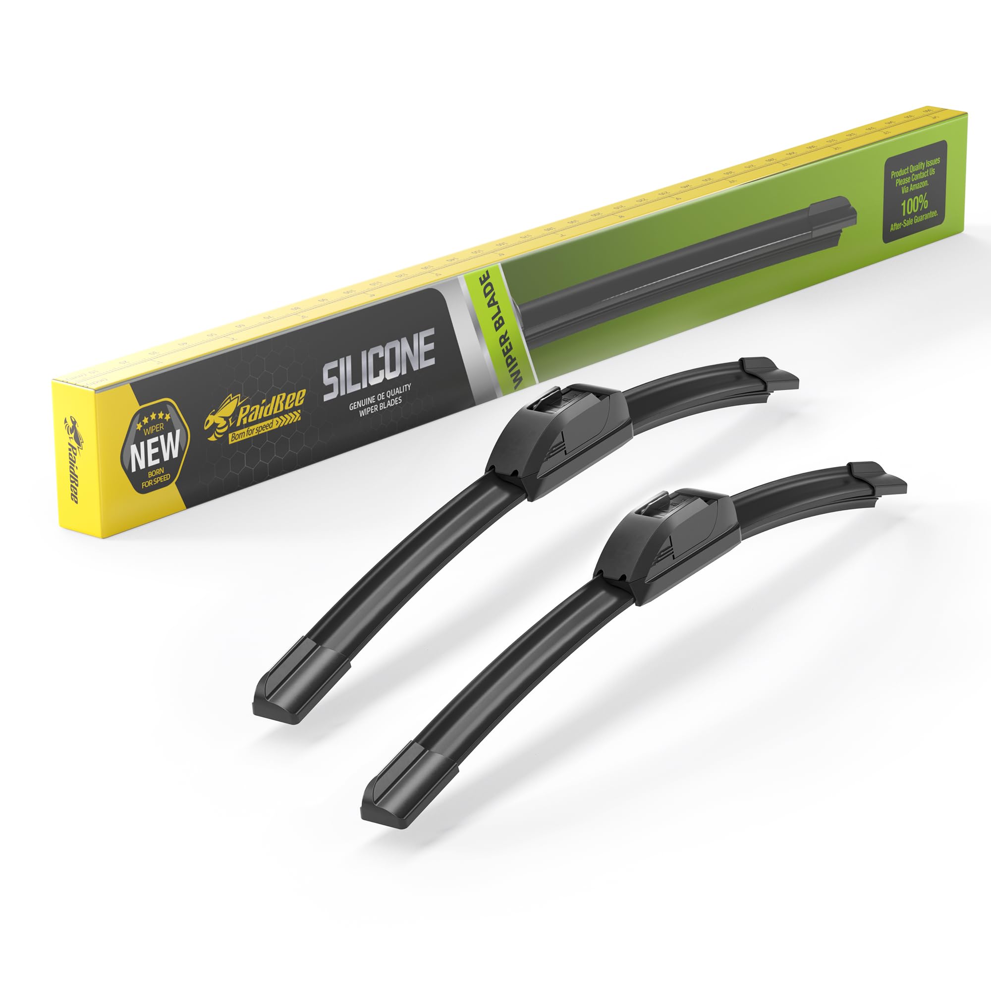 RaidBee silicone wiper blade on Wrangler 16in for smooth, streak-free visibility