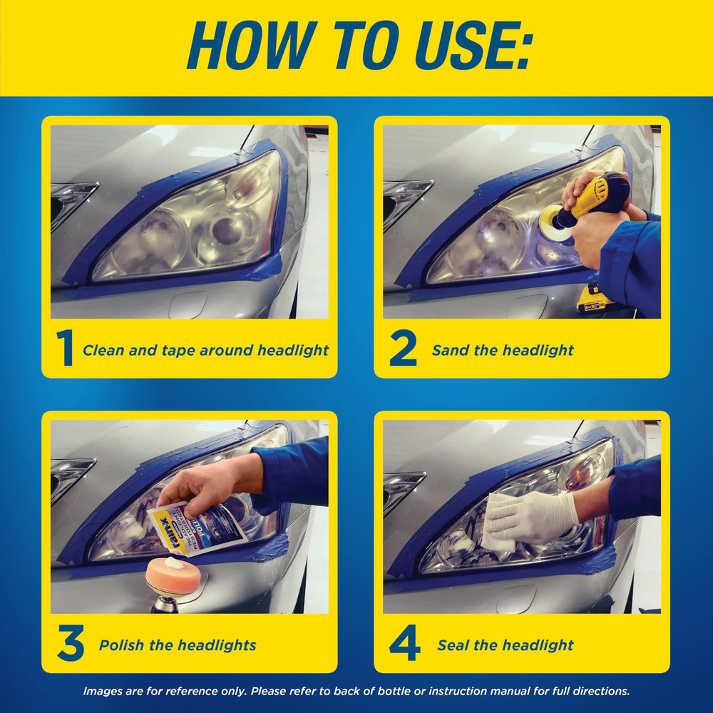 Rain-X 610153 sealant wipe provides durable protection for refreshed headlights.