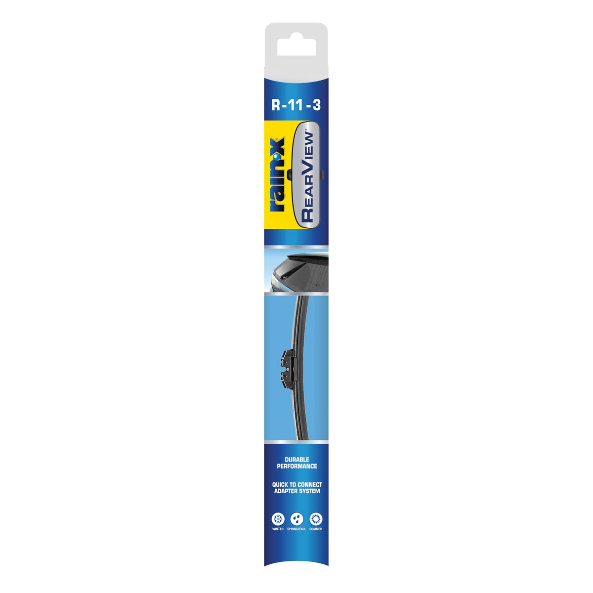 Rain-X 850217 rearview blade 11-inch delivers clear rear visibility in rain