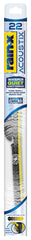 Rain-X Acoustix 22-inch wiper blade package shows quiet performance for distraction-free driving