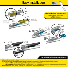 Rain-X beam blade technology ensures uniform pressure for a smooth wipe.