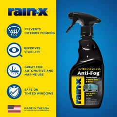 Rain-X Interior Glass Anti-Fog mirrors application demonstrates quick fog resistance