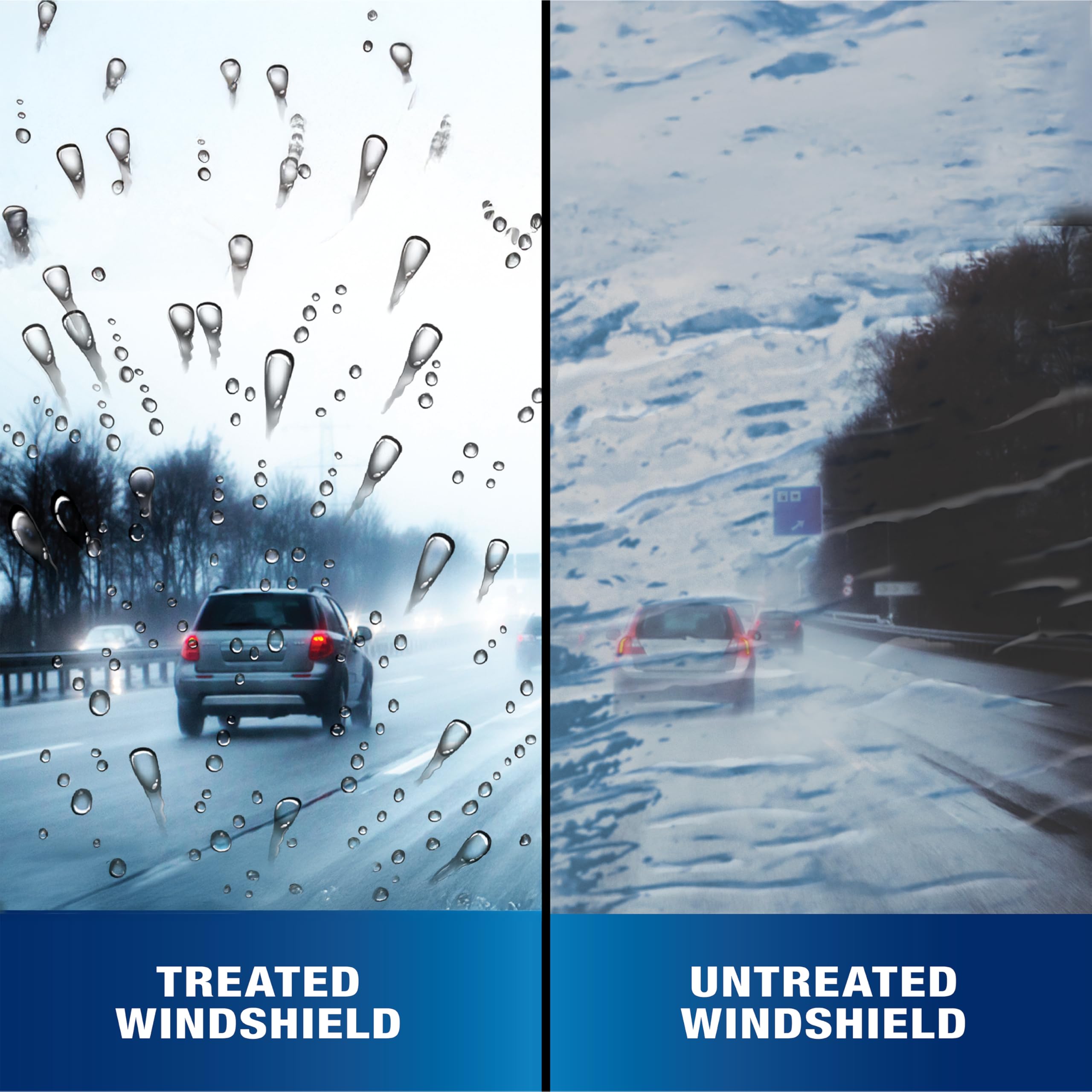 Rain-X all-weather-performance keeps your view clearer through rain, snow, and ice