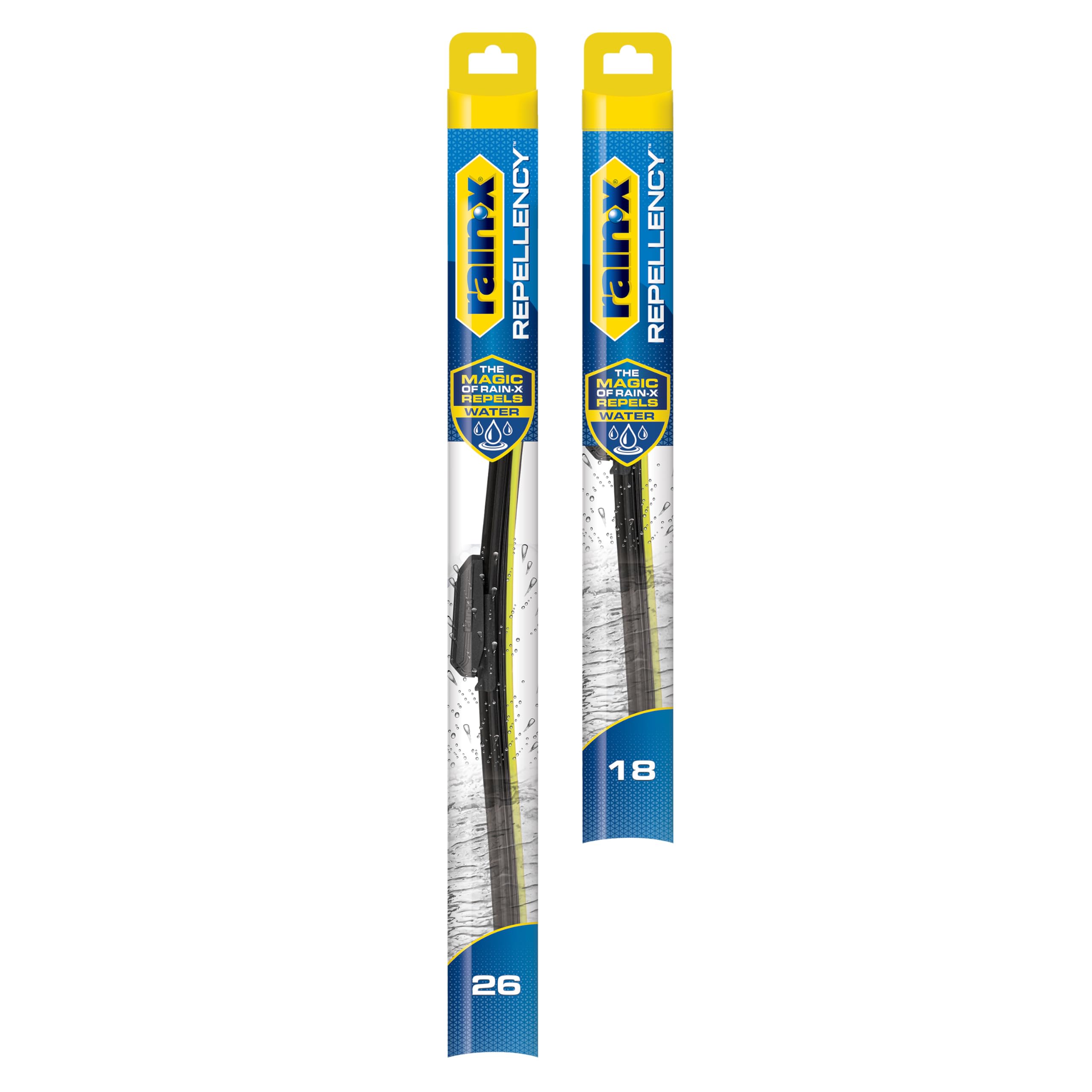 Rain-X Repellency Wiper Blades 26-inch bead rain for clearer visibility