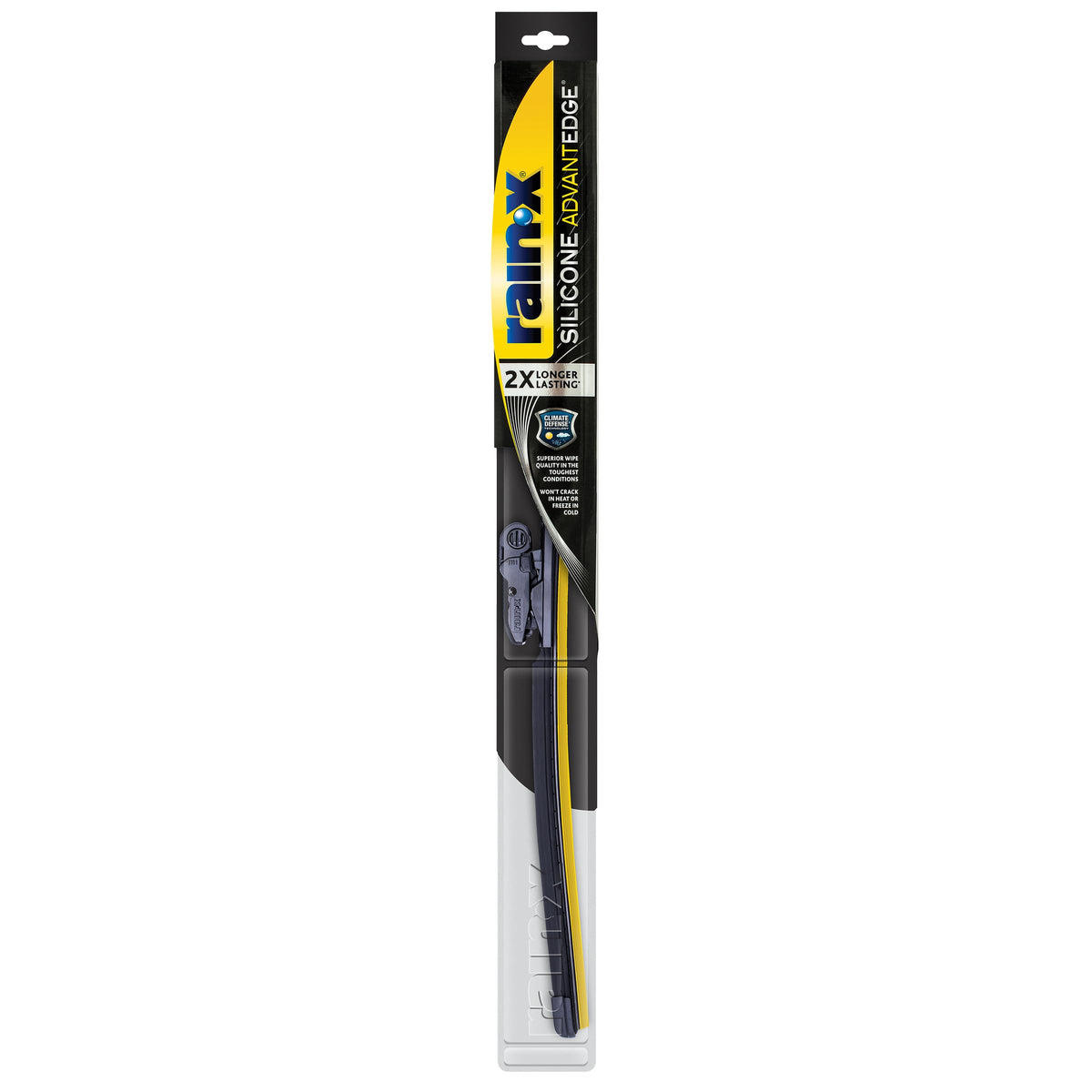 Rain-X Silicone AdvantEdge 21inch blade in action, delivering consistent wipe quality in rain.