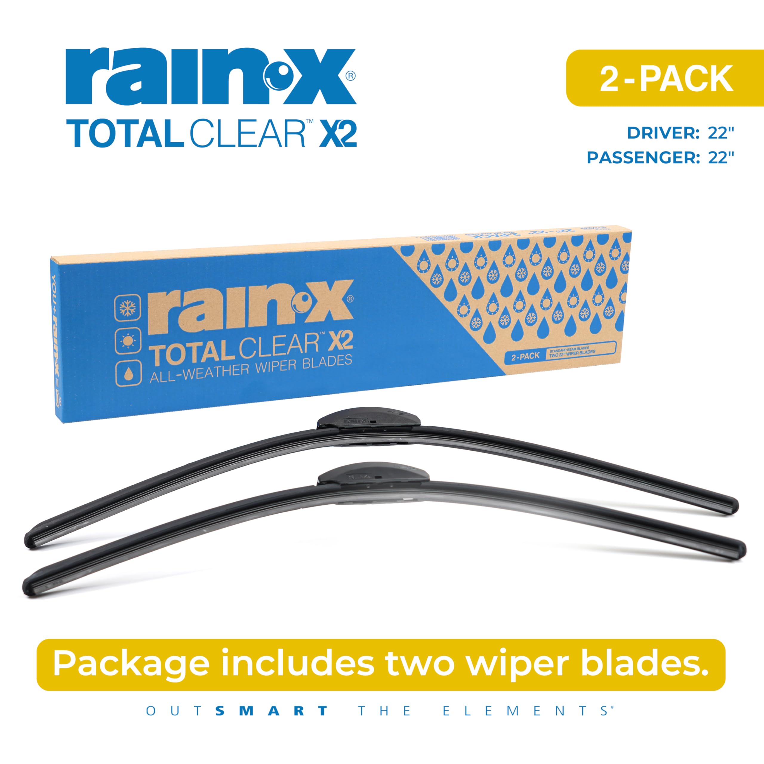 Rain-X Total Clear beam wiper 22-inch smooth-wipe for clean glass