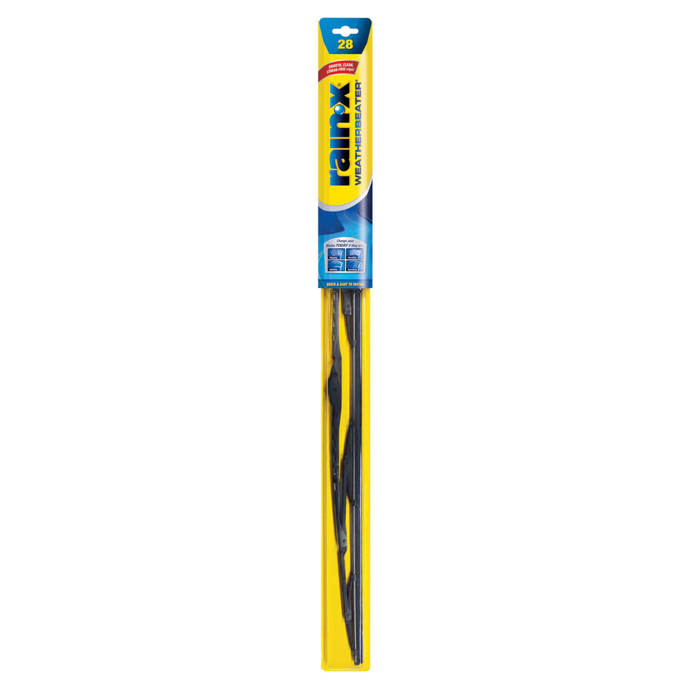 Rain-X WeatherBeater 28-inch blade front view highlighting durable design for clear visibility