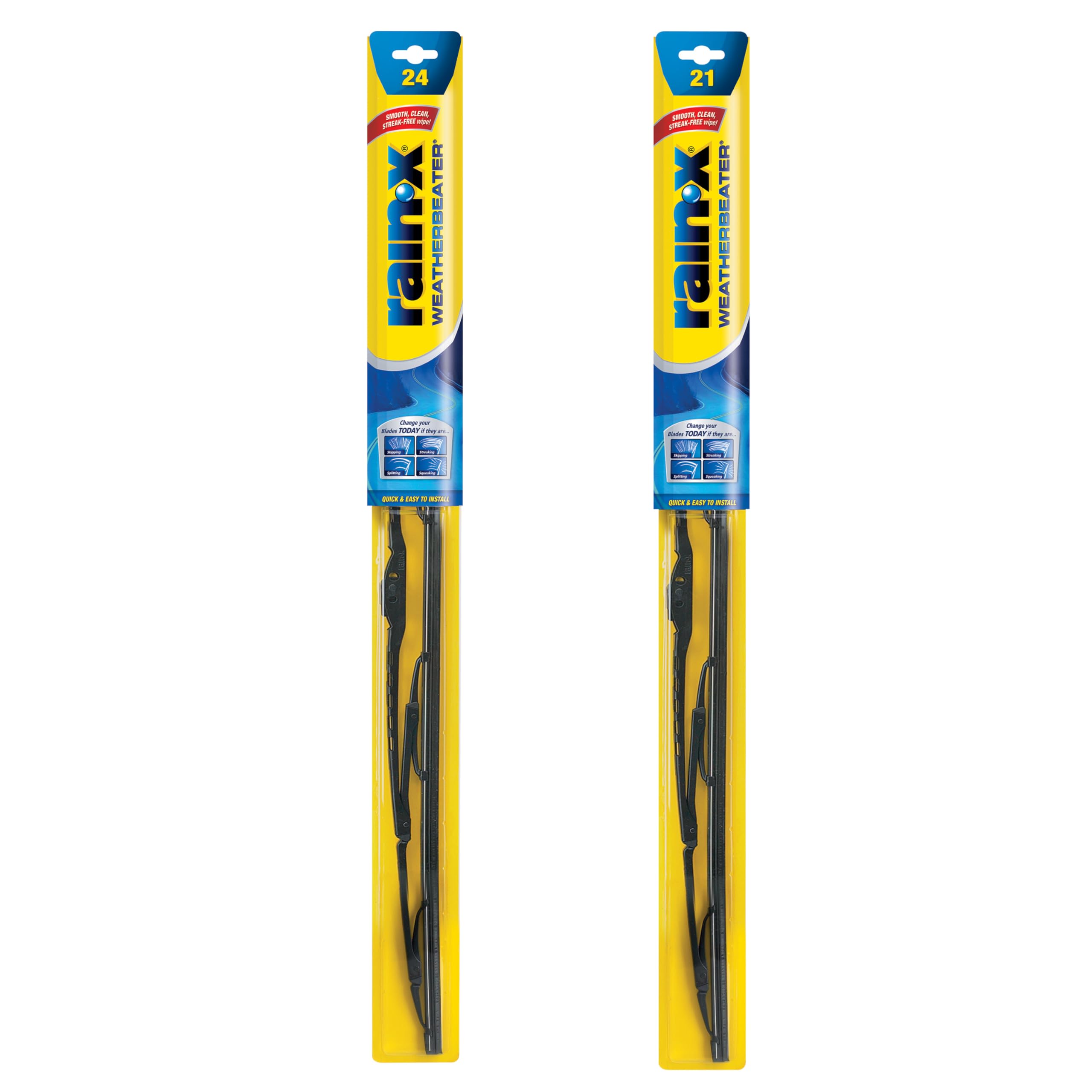 Rain-X WeatherBeater 24-inch blade for reliable daytime visibility and smooth wipe.