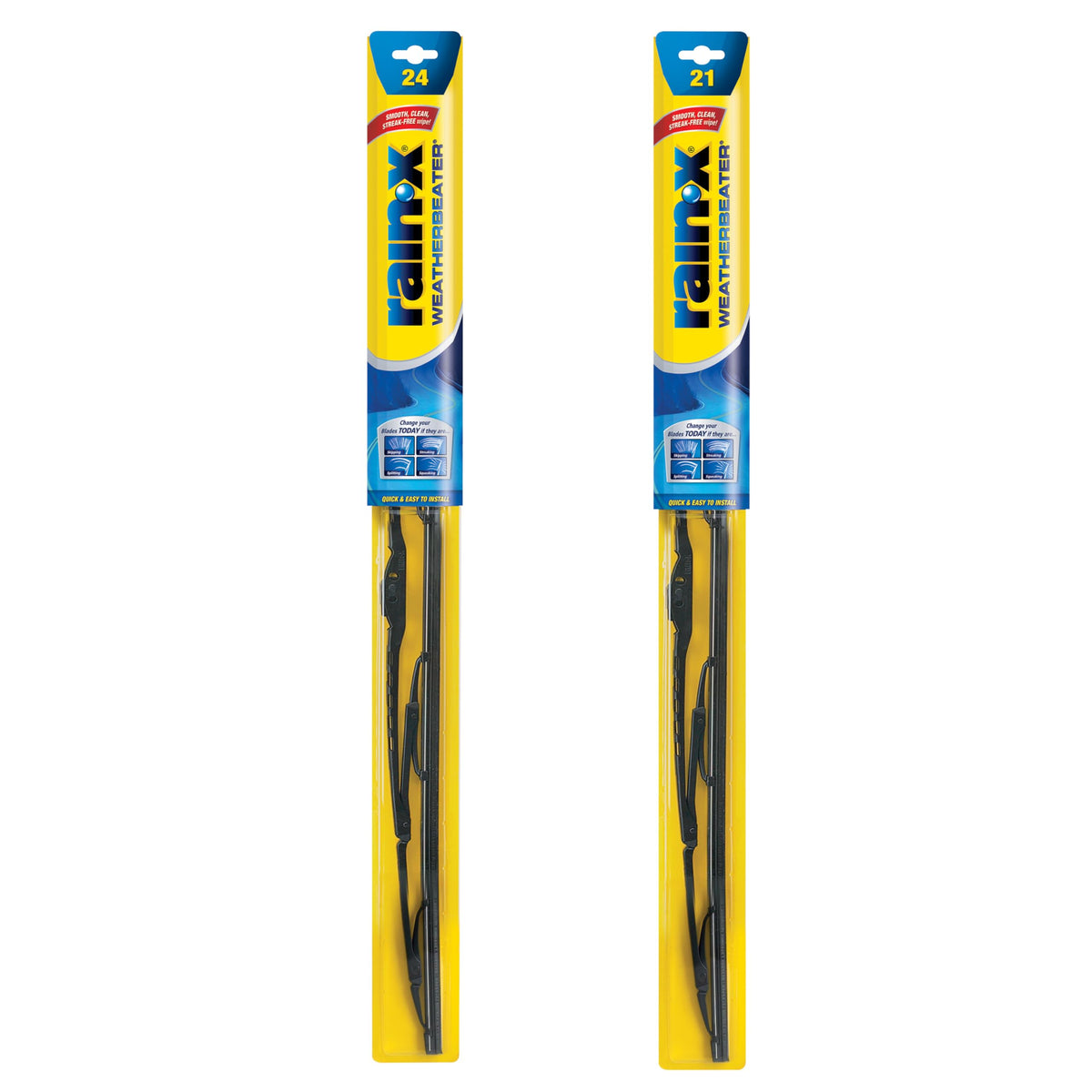 Rain-X WeatherBeater 24-inch blade for reliable daytime visibility and smooth wipe.