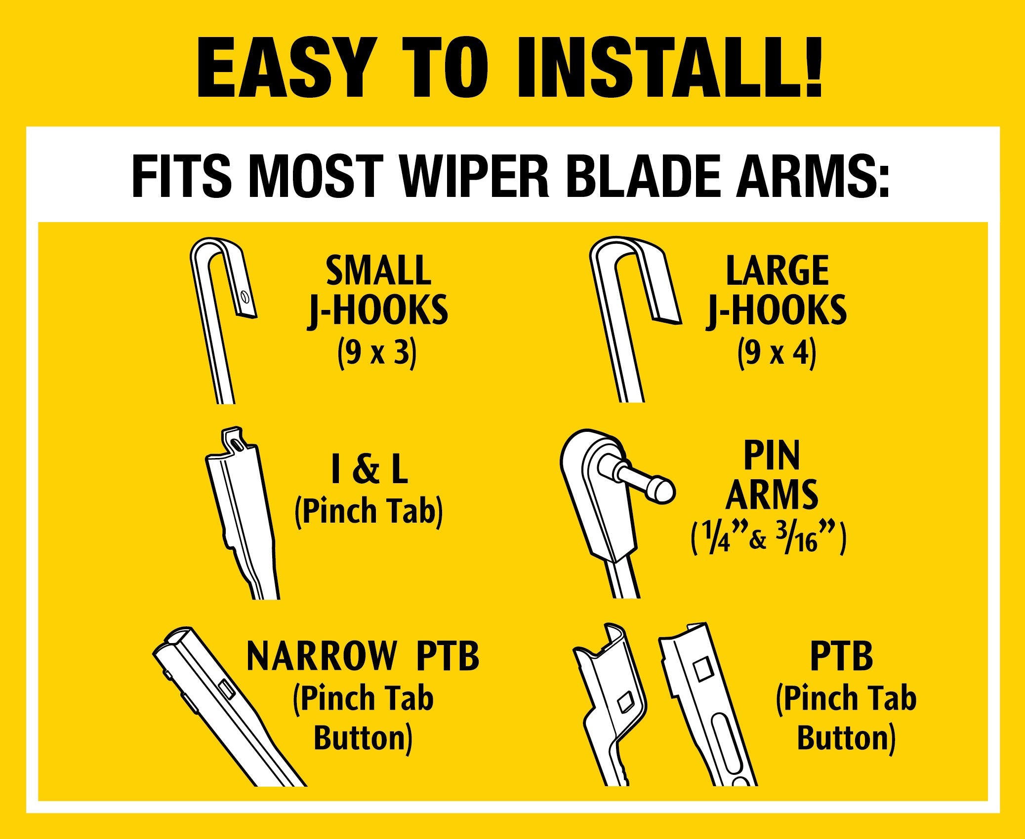 Remove the yellow squeegee cover after installation to enable optimal performance.