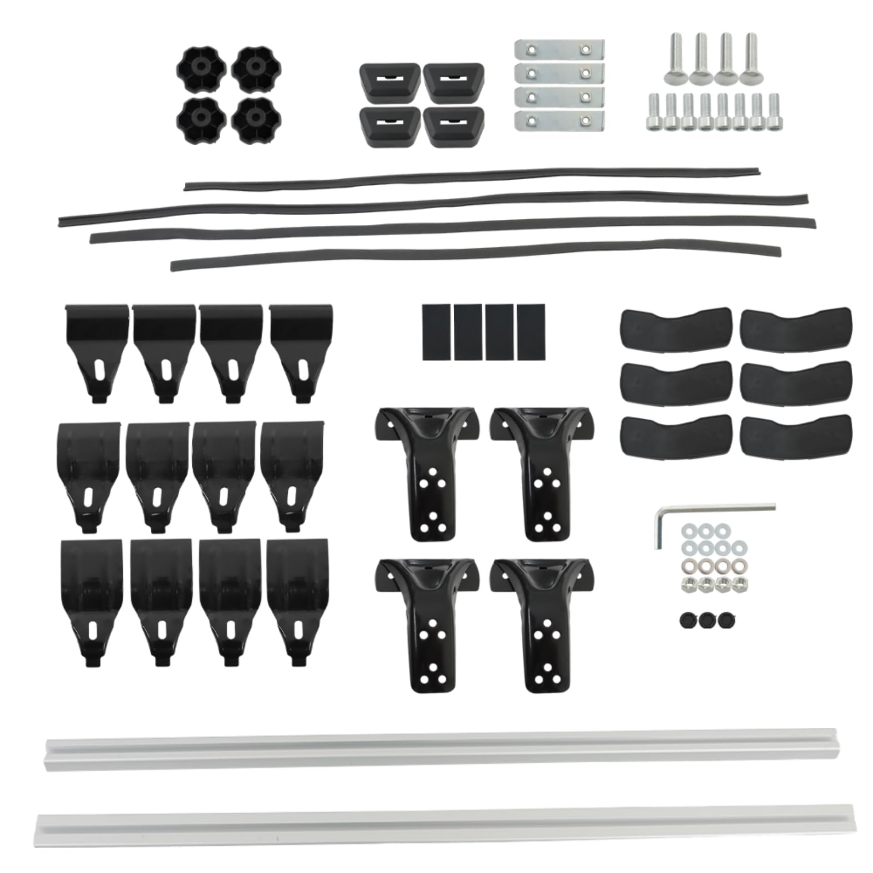 RainMan S naked-roof fit supports universal use on four-door vehicles.