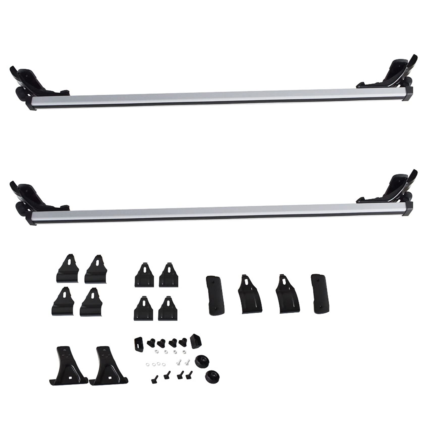 RainMan S universal 48-inch roof cross bar on naked car roof for extra cargo space.