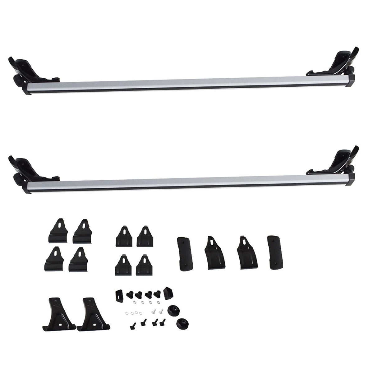RainMan S universal 48-inch roof cross bar on naked car roof for extra cargo space.