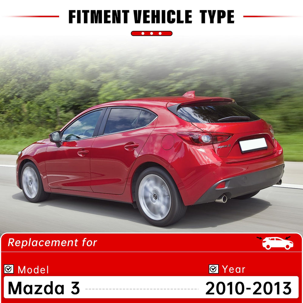RAINTOK Mazda3 front 19-inch blade delivers clear visibility.