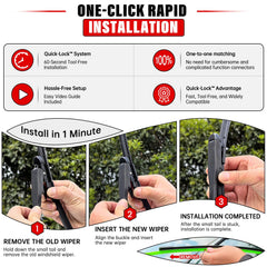 Raintok 11-inch rear wiper blade preserves rear window visibility