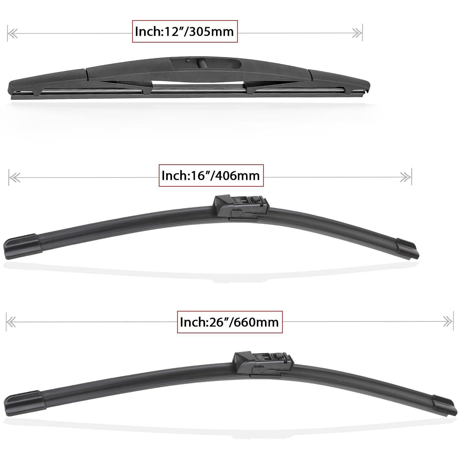RAINTOK zinc-alloy-base wiper emphasizes stable contact on the windshield.