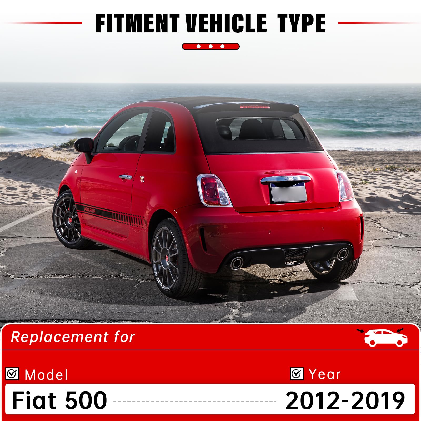 RAINTOK Fiat 500 front 14-inch blade for precise wipe
