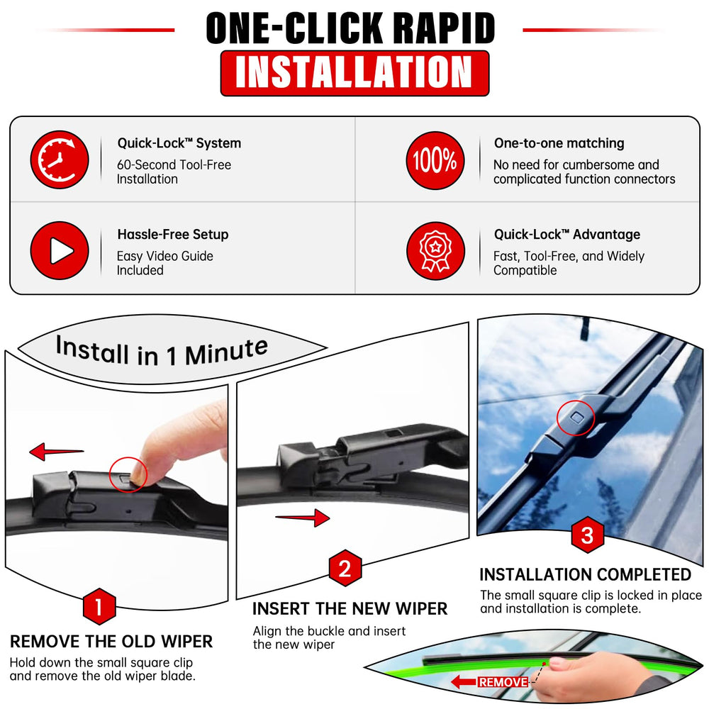 RAINTOK 14 inch rear wiper blade for Forester delivers quiet operation