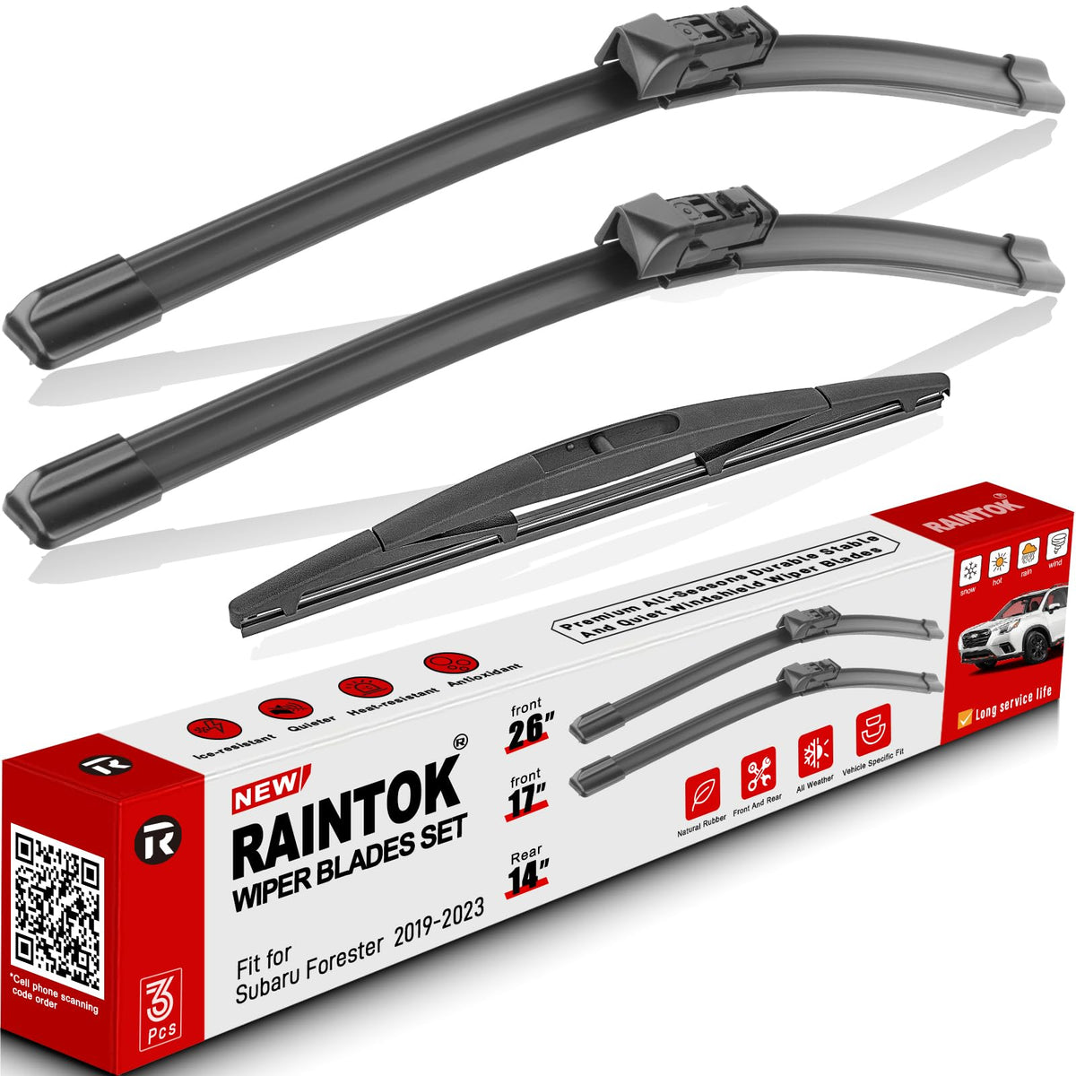 RAINTOK 26 inch front wiper blade for Forester delivers clear visibility