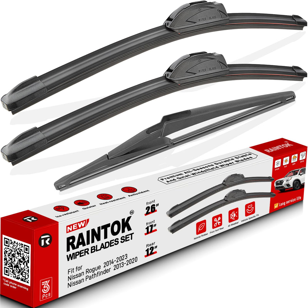 Raintok front 26-inch blade for Rogue/Pathfinder ensures clear rain visibility