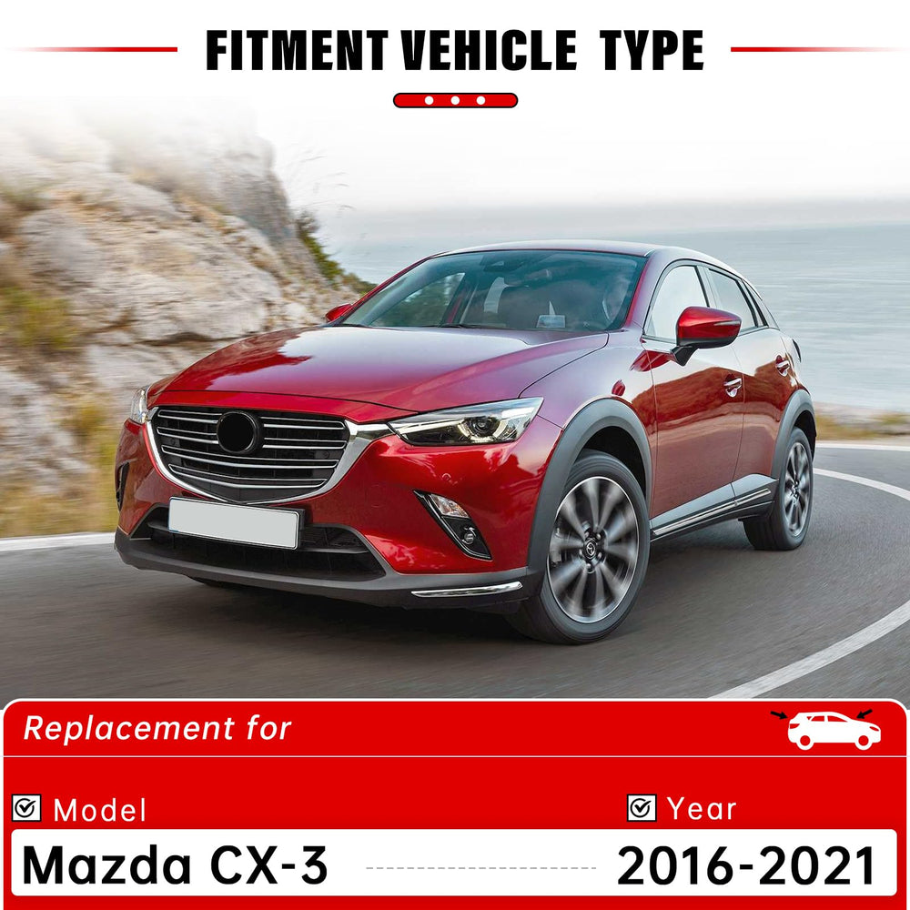 RAINTOK wiper blades on Mazda CX-3 front 19-inch deliver clear rain visibility.