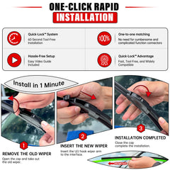 RAINTOK rear 10-inch wiper blade provides steady rear visibility during light rain