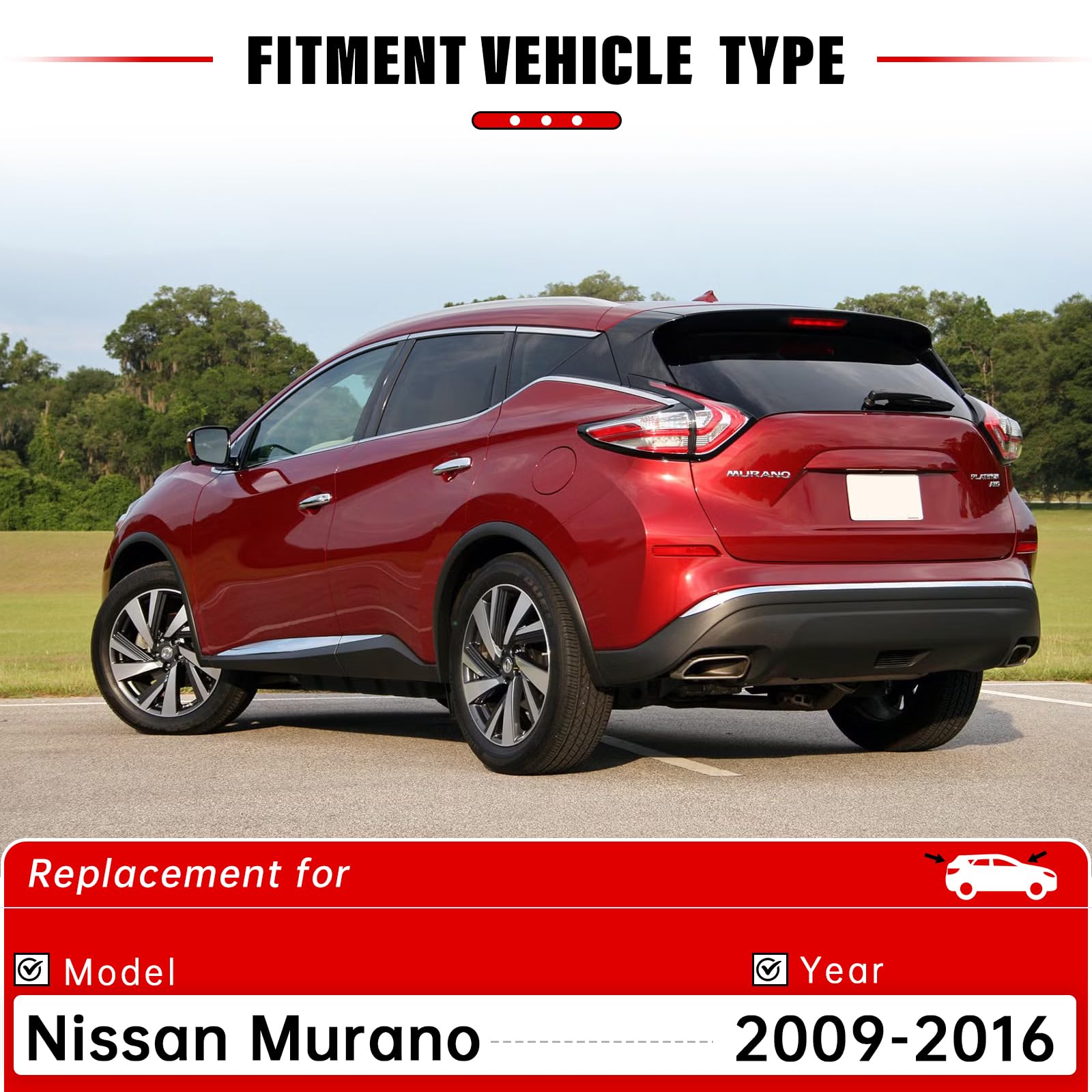 RAINTOK front 16-inch wiper blade for Nissan Murano ensures even glass contact