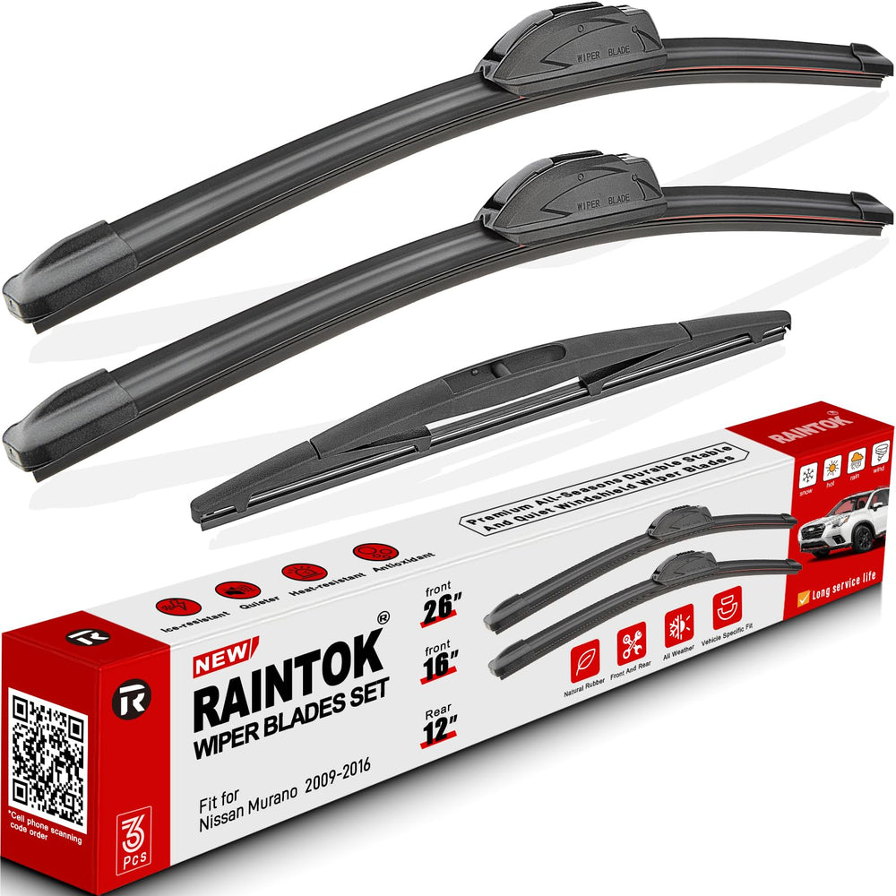 RAINTOK front 26-inch wiper blade for Nissan Murano maintains clear visibility