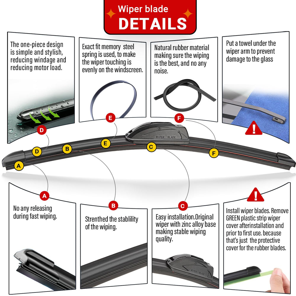 RAINTOK XT5 11-inch rear wiper for full rear visibility