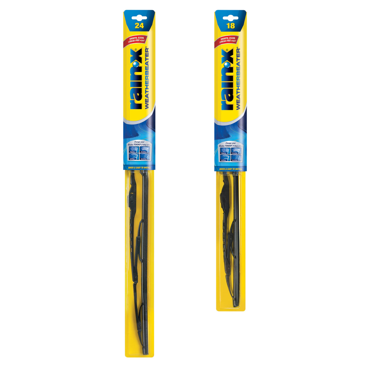 RainX WeatherBeater blades packaged for easy upgrade and reliable performance.